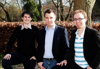 Die Gründer Marc Päpper, Philip Günther, Marcus Creutzmann (v.l.n.r.)