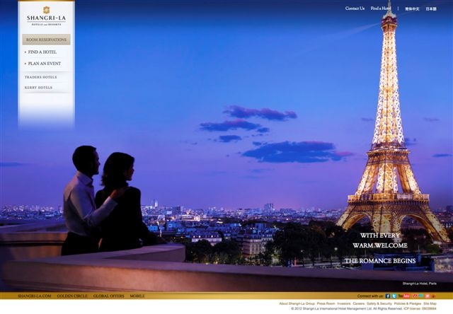 Neue Website von Shangri-La Hotels and Resorts Neue Website von Shangri-La Hotels and Resorts
