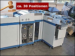 Broschürendruck! Maschinen&Inventar günstig ersteigern