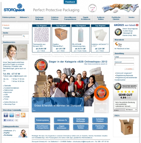 Ausgezeichnet: der B2B-Onlineshop storoshop.ch Ausgezeichnet: der B2B-Onlineshop storoshop.ch