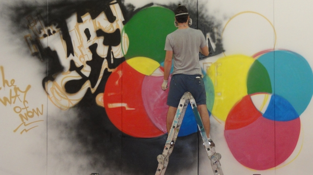 Impressionen: Gutenberg-Graffiti-Galaxy Live auf der DRUPA, Halle 11 E19 Impressionen: Gutenberg-Graffiti-Galaxy Live auf der DRUPA, Halle 11 E19