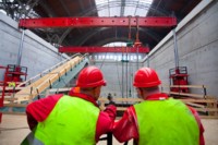Scholpp in Leipzig: Treppenmontage im Citytunnel Scholpp in Leipzig: Treppenmontage im Citytunnel