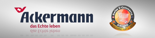 1. Swiss E-Commerce Award: Ackermann Versand auf Platz 2 1. Swiss E-Commerce Award: Ackermann Versand auf Platz 2