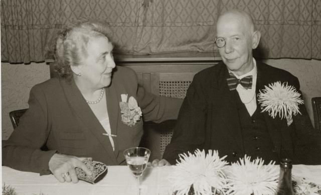 Unternehmensgründer Carl Dittmann&Ehefrau im Jahr 1952