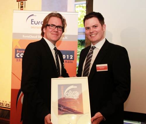 Euro Cloud Award 2012 - Patrick Schulte&Philipp Berchtold, ibelsa GmbH, Foto: EuroCloud Deutschland_