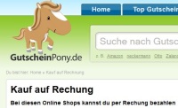 Neue Funktion bei Gutscheinpony: Kauf auf Rechnung Neue Funktion bei Gutscheinpony: Kauf auf Rechnung