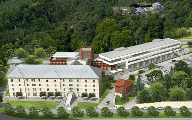 Das Hofbraugelände in Coburg mit Hofbrauhaus, Campus Design und dem neuen Institut ISAT Das Hofbraugelände in Coburg mit Hofbrauhaus, Campus Design und dem neuen Institut ISAT
