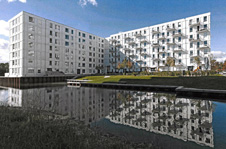 Die neuerrichtete, vollvermietete Wohnanlage „Kanalhuset“ in Søborg/Kopenhagen Die neuerrichtete, vollvermietete Wohnanlage „Kanalhuset“ in Søborg/Kopenhagen