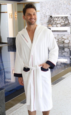 CLEARWATER WHITE by U.S. Sport America - Bademantel für Ihn!