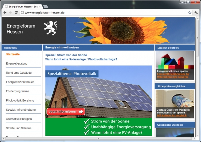 Ausführliche Informationen und individuelle Beratung zur Anschaffung von Photovoltaikanlagen bietet Ausführliche Informationen und individuelle Beratung zur Anschaffung von Photovoltaikanlagen bietet