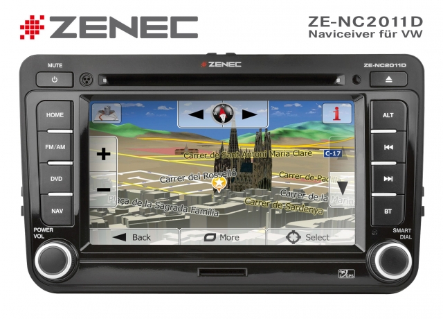 Zenec ZE-NC2011D? Festeinbaunavigation für die VW Golf V und VI Plattform Zenec ZE-NC2011D? Festeinbaunavigation für die VW Golf V und VI Plattform