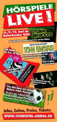 Größte Hörspielmesse der Welt: Im Kulturbunker Köln treffen sich vom 8. bis 10. Juni viele Stars und Größte Hörspielmesse der Welt: Im Kulturbunker Köln treffen sich vom 8. bis 10. Juni viele Stars und
