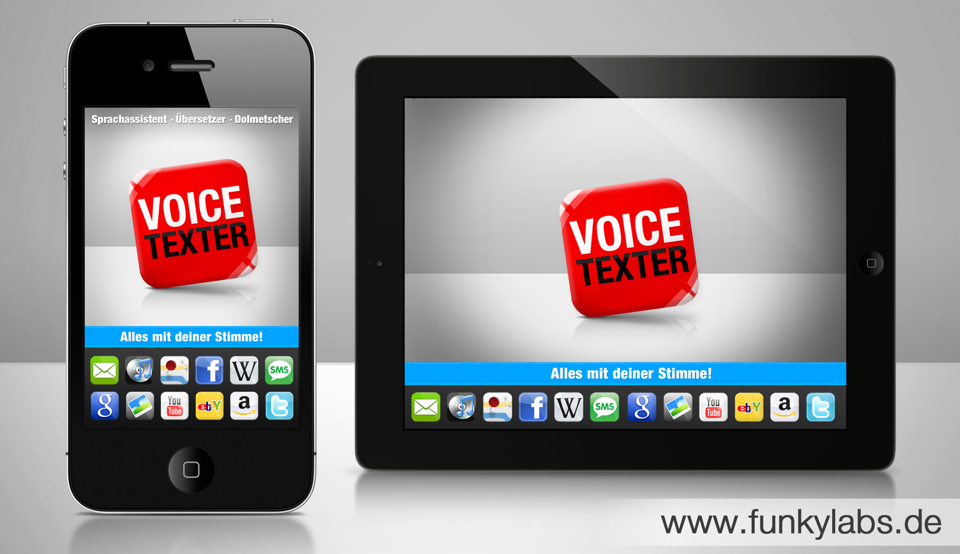 VoiceTexter 1.0 - Sprachassistent, Übersetzer und Dolmetscher für iPhone und iPad VoiceTexter 1.0 - Sprachassistent, Übersetzer und Dolmetscher für iPhone und iPad