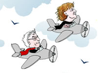 Merkel und Steinmeier