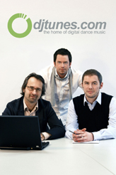 Die Gründer von DJTUNES.COM, Dr. Achim Illner, Timo Becker und Thimo U. Seidel Die Gründer von DJTUNES.COM, Dr. Achim Illner, Timo Becker und Thimo U. Seidel