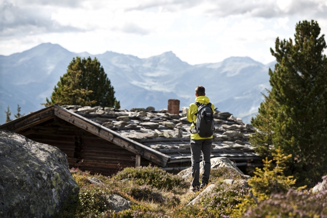 Ob wohl jemand zuhause ist? Berghütte im Zillertal.