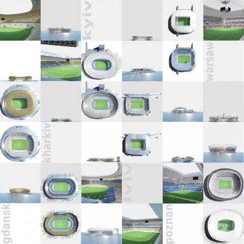 Ungewohnte Stadion-An- und Einsichten der EM 2012