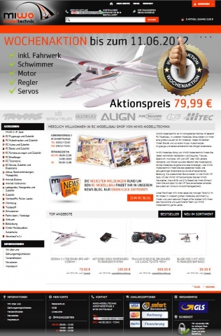 Neuer MIWO Modelltechnik RC Modellbau ONLINESHOP!