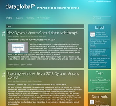 Screenshot der neuen Website