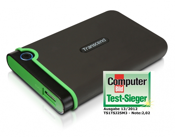 Transcend StoreJet 25M3 ist Computer Bild Testsieger