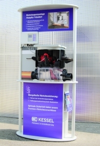 Im Verkaufsförderungspaket des Entwässerungsprofis KESSEL enthalten: Das neue Funktions-Modell der R Im Verkaufsförderungspaket des Entwässerungsprofis KESSEL enthalten: Das neue Funktions-Modell der R