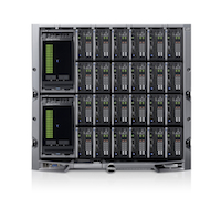Dell EqualLogic PS-M4110 und PowerEdge M420 in PowerEdge-M1000e-Blade-Gehäuse (Quelle: Dell)