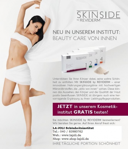 SkinSide von Reviderm - Nahrungsergänzung im LAJOLI Schönheitsinstitut