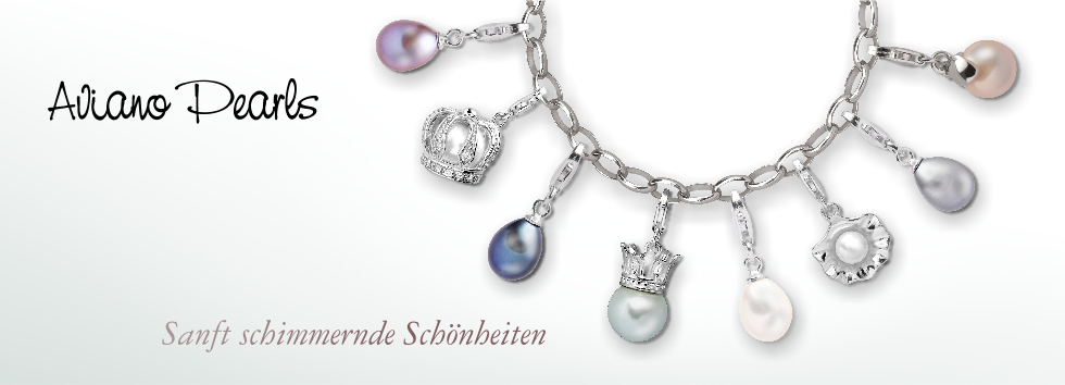 Aviano Pearls Charms aus Silber mit Zuchtperlen