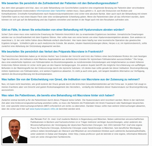 Screenshot: Hyaluronsaeure-infos.de Screenshot: Hyaluronsaeure-infos.de