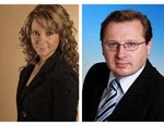 Ulrike Peter, Olaf Heckmann, Sen. Vice President der Sprengel & Partner GmbH