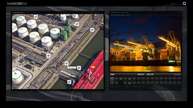 Video-Management mit SAMCONtrol - Einbindung von Karte und Lageplänen ins System Video-Management mit SAMCONtrol - Einbindung von Karte und Lageplänen ins System