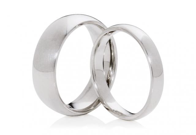 Platinringe mit Diamant