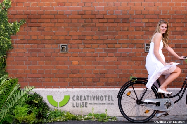 Radler willkommen im Creativhotel Luise