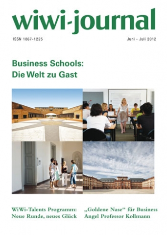Titelseite des neuen WiWi-Journals: Business Schools sind das Top-Thema
