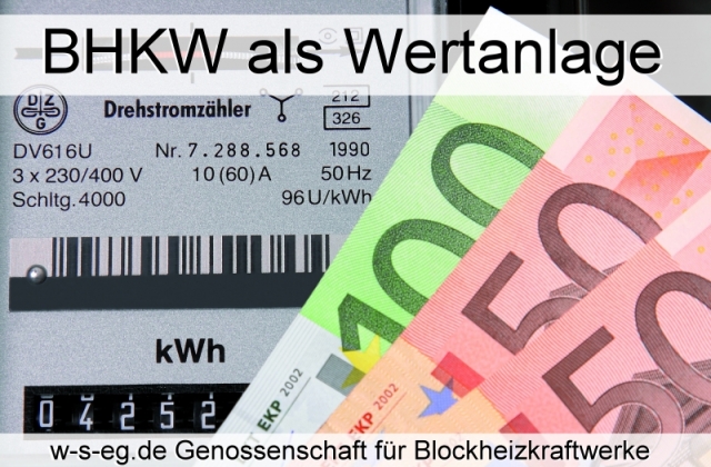 Wärme + Strom eG finanziert und realisiert BHKW-Anlagen für Betriebe und Unternehmen Wärme + Strom eG finanziert und realisiert BHKW-Anlagen für Betriebe und Unternehmen