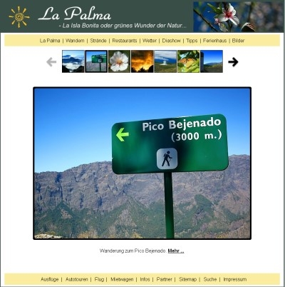 Webportal für Kanarenurlaub