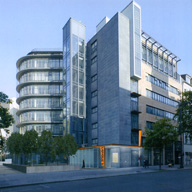Das markante Bürogebäude 