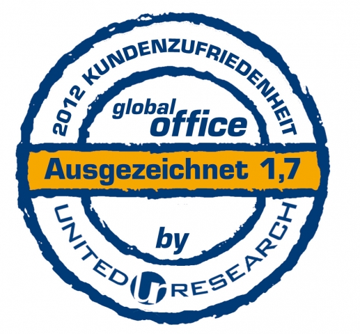 Spitzennote 1,74 von den global office-Kunden