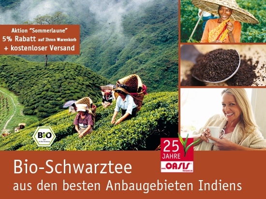 Bio-Schwarztee aus den besten Anbaugebieten Indiens Bio-Schwarztee aus den besten Anbaugebieten Indiens