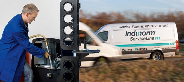 Indunorm ServiceLine optimiert die Maschinenverfügbarkeit