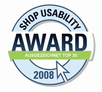 Auszeichnung Shoplupe Award 2008