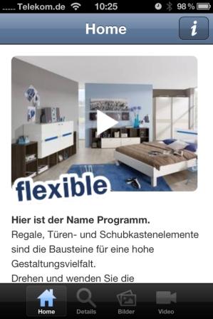 Die erste mobile Web-App für das Jugendzimmerprogramm FLEXIBLE von Rauch DIALOG. Die erste mobile Web-App für das Jugendzimmerprogramm FLEXIBLE von Rauch DIALOG.