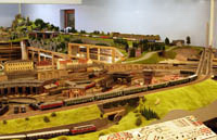 Blick auf das BW Wilhelmsburg und die Schattenbahnhöfe vo Alfingen der PMW Winnenden