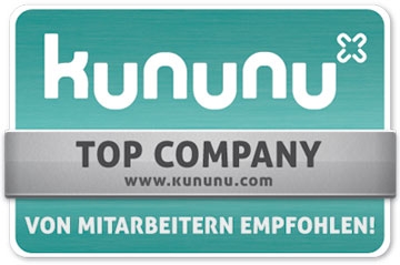 Top-Company Auszeichnung von kununu.com Top-Company Auszeichnung von kununu.com