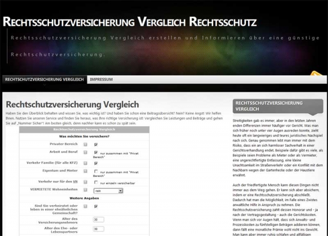 Rechtsschutzversicherung Vergleich