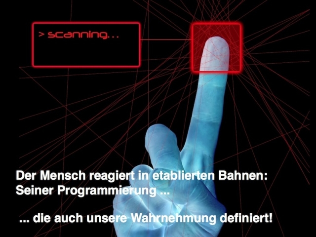 Es gelangen nur die Informationen in unser Bewusstsein, die eine gewisse Reizschwelleüberschreiten.