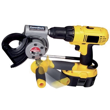 Kabel spielend durchschneiden mit dem Kabelschneider PowerBlade von Primo Kabel spielend durchschneiden mit dem Kabelschneider PowerBlade von Primo
