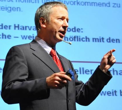 Körpersprache unterstützt die Rhetorik