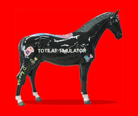 Totilas-Simulator -  Pferde-Skulptur in Aachen