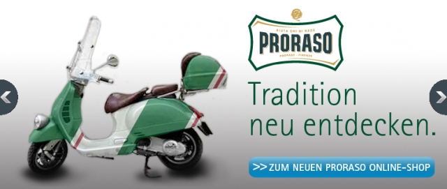 Die neue Proraso Formel - jetzt auch in Deutschland erhältlich! Die neue Proraso Formel - jetzt auch in Deutschland erhältlich!